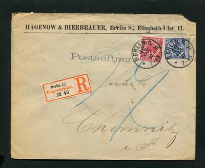 Dt. Rich - Reko ''Berlin - 42 '' From 1897 (#2830)