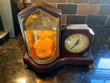 MCM United Clock Corp Lighted Animated/Musical Ballerina Shelf /Mantel Clock
