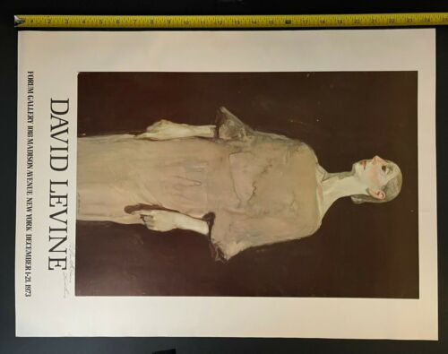 VINTAGE | David Levine | SIGNIERT | Forum Galerie Poster | 1973 | PGB - Bild 2 von 5