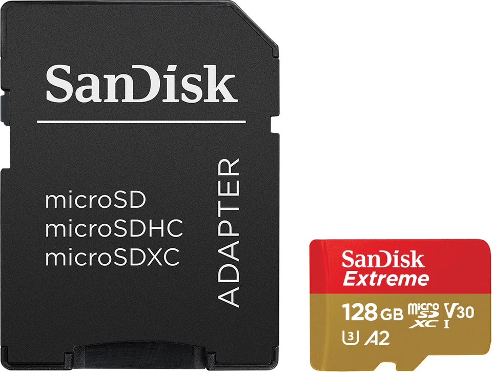 Sandisk Extreme micro SD Memory Card - 64GB to 1TB Capacity - V30 UHS-I U3 A2 - Image 4 of 4