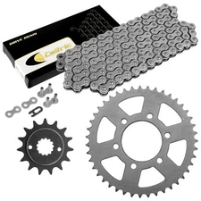 Drive Chain & Sprockets Kit for Kawasaki ZX-6R ZX-6Rr Ninja  2005 2006 Steel