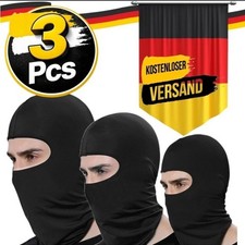 Balaclava 3er Pack Sturmhaube Ski Motorrad Maske Winter Gesichtsmaske Schwarz