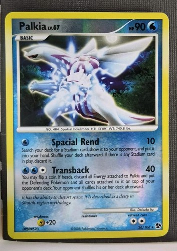 Pokemon TCG Palkia 26/106 Great Encounters English Reverse Holo MP
