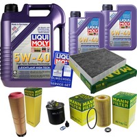 Mann Inspektionspaket 7L Liqui Moly 5W-40 FüR Mercedes E-Klasse T-Model S211
