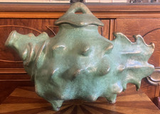 Unique MUSEUM QUALITY Ceramic Pottery ABSTRACT PIG TEAPOT by artist KA KWONG HUI