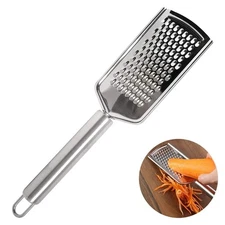 LMETJMA Stainless Steel Micro Blade Grater Cheese Ginger Garlic Lemon Zester