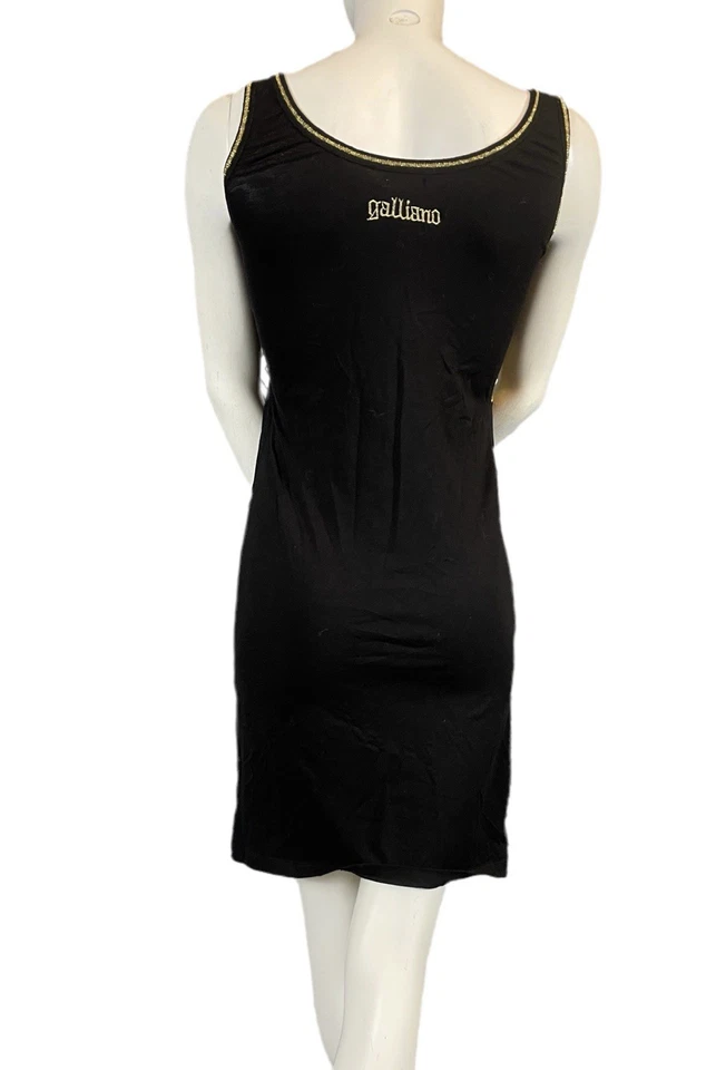 Robe Btodée Dorée Lurex Strass Sequins John Galliano Taille 38 - Photo 4/4