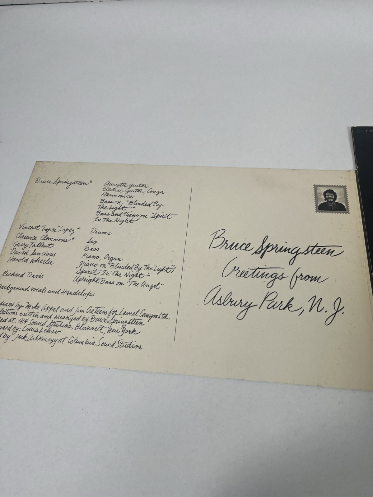 Bruce Springsteen Greetings From Asbury Park, N.J.  JC 31903) Tested VG+ thumbnail 9