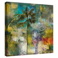 Tropical Isle I by Douglas: Modern Abstract Botanical Canvas