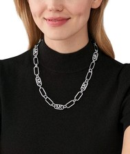 Michael Kors Empire Link Chain Necklace Metal...