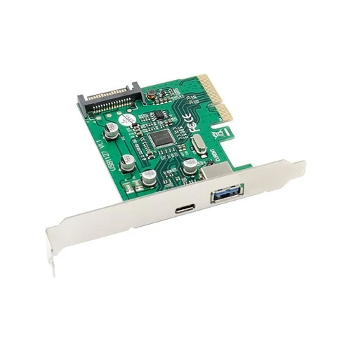 PCIE Express To USB 3.1 Gen 2 Type A+Type C Expansion Card ASM1142 10 Gbps