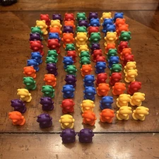 Counting Bears Set Learning Counting Color & Sorting Toy Math Educational 86 Pcs