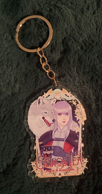 F3H Yuri Fire Emblem Three Houses Fan Art Acrylic Keychain Tea Time Portrait