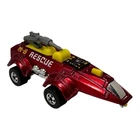 Vintage 1978 Hot Wheels SPACER RACER Flat Red Space Car M-8 Rescue Hong Kong