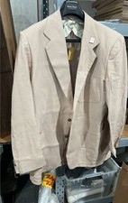 Tags On 1950s Peach And White Micro Check Patch Pocket Jacket Rayon 44