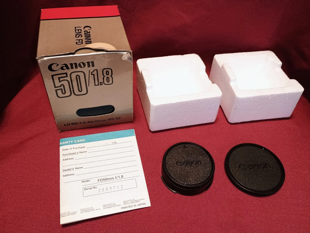 Canon FD f/1.8 Camera Lenses 50mm Focal for sale | eBay