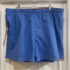 Joe Marlin Billfish Blue Swim Trunks Size XXL with Mesh Liner  Tie Waist NWT