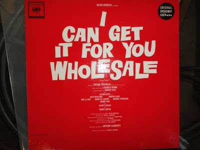 VINYL RECORD LP S I CAN GET IT FOR YOU WHOLESALE #3 ORIG BROADWAY CAST KOL-5780