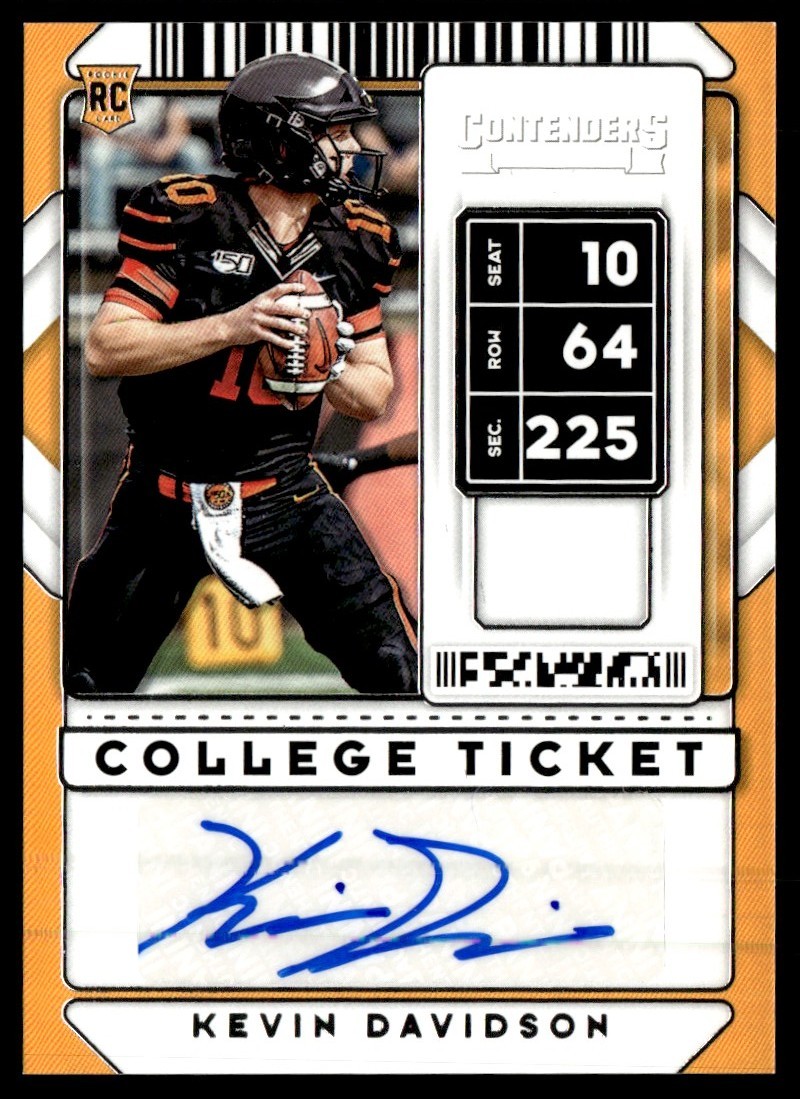 2020 Panini Contenders Draft Picks Rookie Auto Kevin Davidson #301