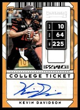2020 Panini Contenders Draft Picks Rookie Auto Kevin Davidson #301