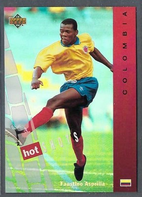 1994 Upper Deck World Cup Faustino Asprilla Hot Shots Insert #HS6