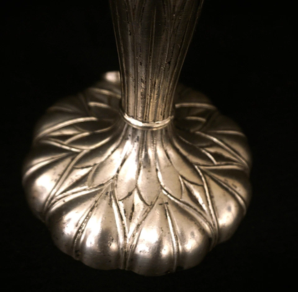 Antique Pairpoint Silver Lamp Base No Shade Base Only - Image 3 of 4