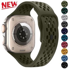Silicone Band Strap for Apple Watch Series 12 SE 11 10 9 8 7 6 Ultra 4 38-49mm
