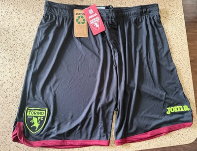 Torino FC Joma 22/23 Third Black Soccer Football Shorts Italy NwT EU Large Lge