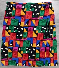 Studio C II Skirt Adult Womens M/L Colorful Retro Vintage Knee Length