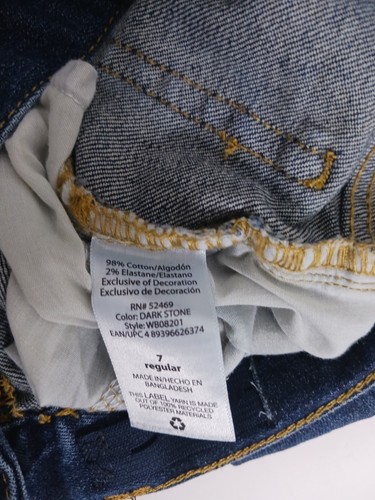Wonder Nation Relaxed Denim Jeans Youth Boys Size 7 Adjustable - Picture 5 of 10