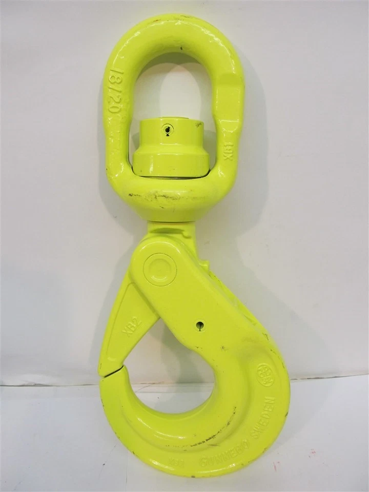 Gunnebo 590128, BKLK-18/20-10, Swivel wBall Bearing Self-Locking Eye Swivel Hook