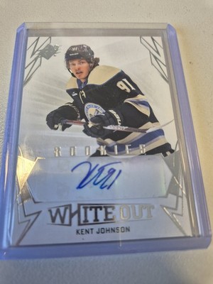 2022-23 Upper Deck SPX White Out Rookies Auto Kent Johnson Tampa Bay  #WOR-KJ
