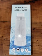 Portable Bidet for Travel, 350ML Electric Peri Bottle with Dual Spray White