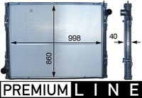 MotorküHler WasserküHler Premium Line Mahle CR 916 000P FüR Scania 1