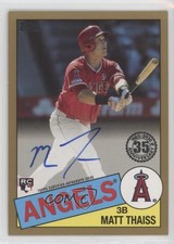 2020 Topps 1985 Baseball Series 2 Gold 46/50 Matt Thaiss #85A-MT Auto 0v2