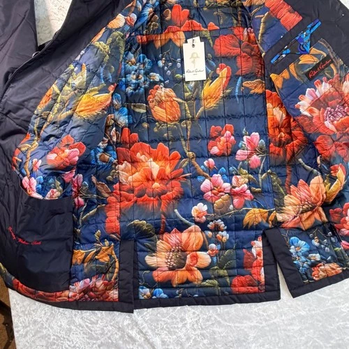 Robert Graham Men's Navy XL Full Zip Jacket Bold Floral Coat RGF24R39 MSRP: $275 image 13