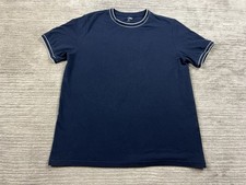 Old Navy Shirt Mens Medium Blue Short Sleeve Go Dry Classic Fit