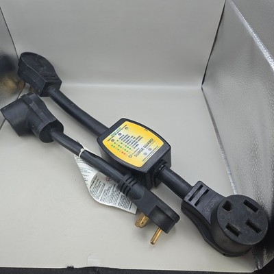Lot (2) RV Plugs- Surge Guard Model 44270 & Mighty Cord FT-2 For Mobile Home