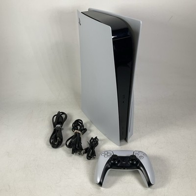 Sony PS5 Playstation 5 Disc Edition 825 GB CFI-1215A With Controller & Cords