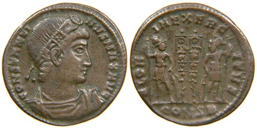 ROME, Constantine I "The Great" AD 307-337, AE3 Gloria Exercitus Constantinople