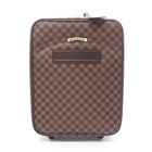 Valise sac de transport LOUIS VUITTON Pegas 45 N23293 toile Damier Ebène occa...