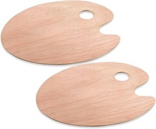 Wooden Paint Palette Artist Palette Painting Palette Oil Paint Palette 1/2 Pack