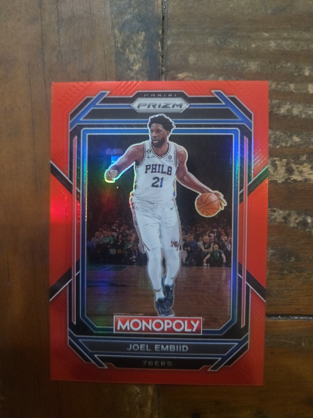 2022 23 Prizm Monopoly Joel Embiid RED /99 MVP. #67