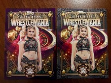 (2) 2026 Alexa Bliss Wrestlemania 42 WWE World Exclusive Topps /249 and base