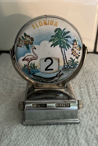 Vintage Florida Desk Calendar And Days And Months Office/Home Decor not Working
