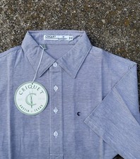 Criquet Polo Shirt Gray Heathered Medium 100 Organic Cotton Golf NWT