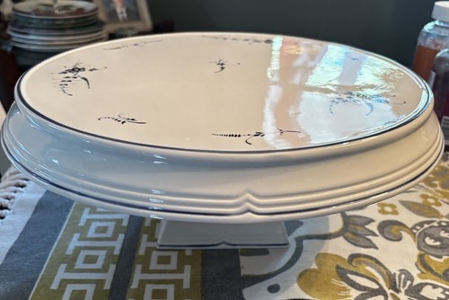 Villeroy & Boch Cake Stand Vieux Luxembourg 14" Pedestal Tray Platter 1748