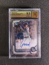 2022 Bowman Curtis Mead Chrome Auto #CPA-CM 1st Prospect GEM MINT BGS 9.5/10 RC