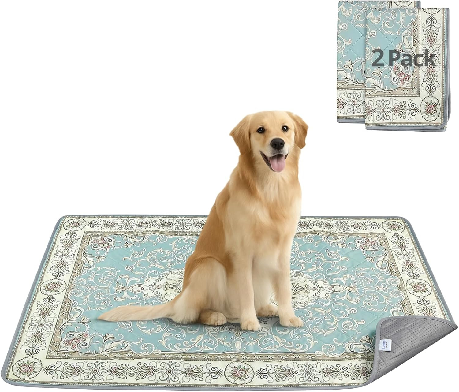 Tappetini Lavabili per Cani 92X122Cm, 2 Pezzi Lavabili Traversine Cani, Tappetin