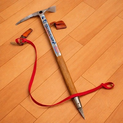 CAMP Vintage Eispickel 74 cm Holzschaft Italien 70er Jahre Chouinard Ära Aufk...